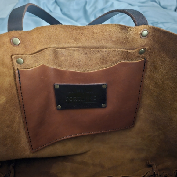 Portland Leather Oversized Tote Bag - Honey - Picture 4 of 7